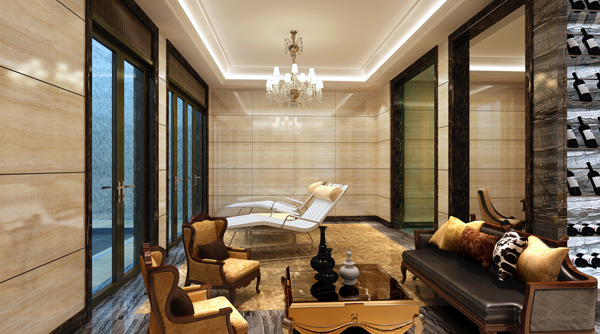 別墅裝修設計底薪休閑廳